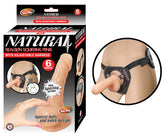 Natural Realskin Squirting Strap-On Dong with Comfortable Fit Beige Dongs Squirting